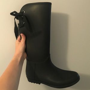 Tall Black Rainboots